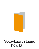 Vouwkaart staand